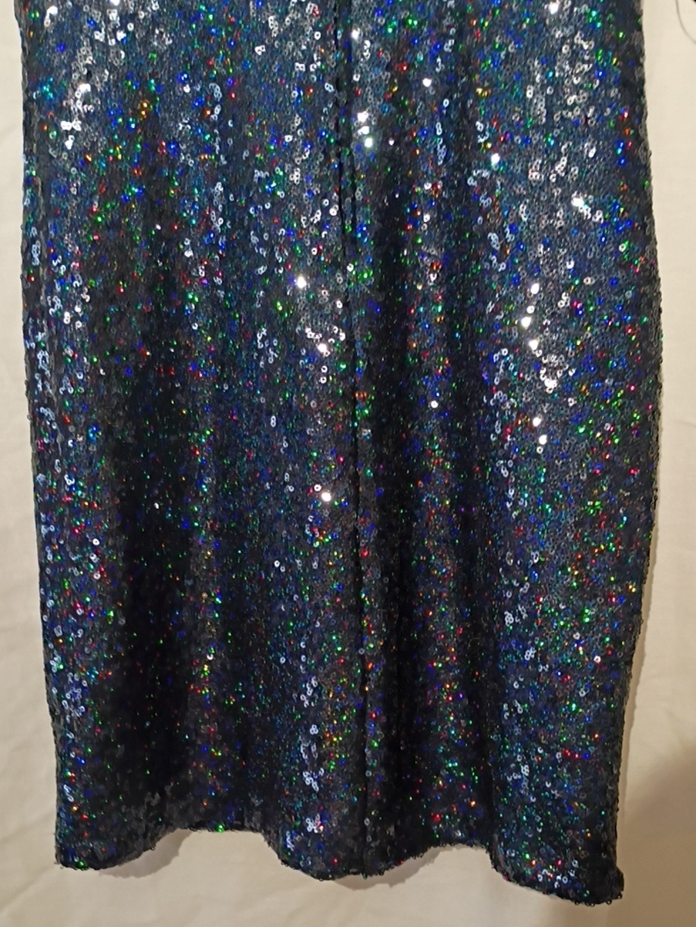 Blue Sequin Glitter Bodycon Mini Dress, Sz 6, NWOT - Picture 9 of 14